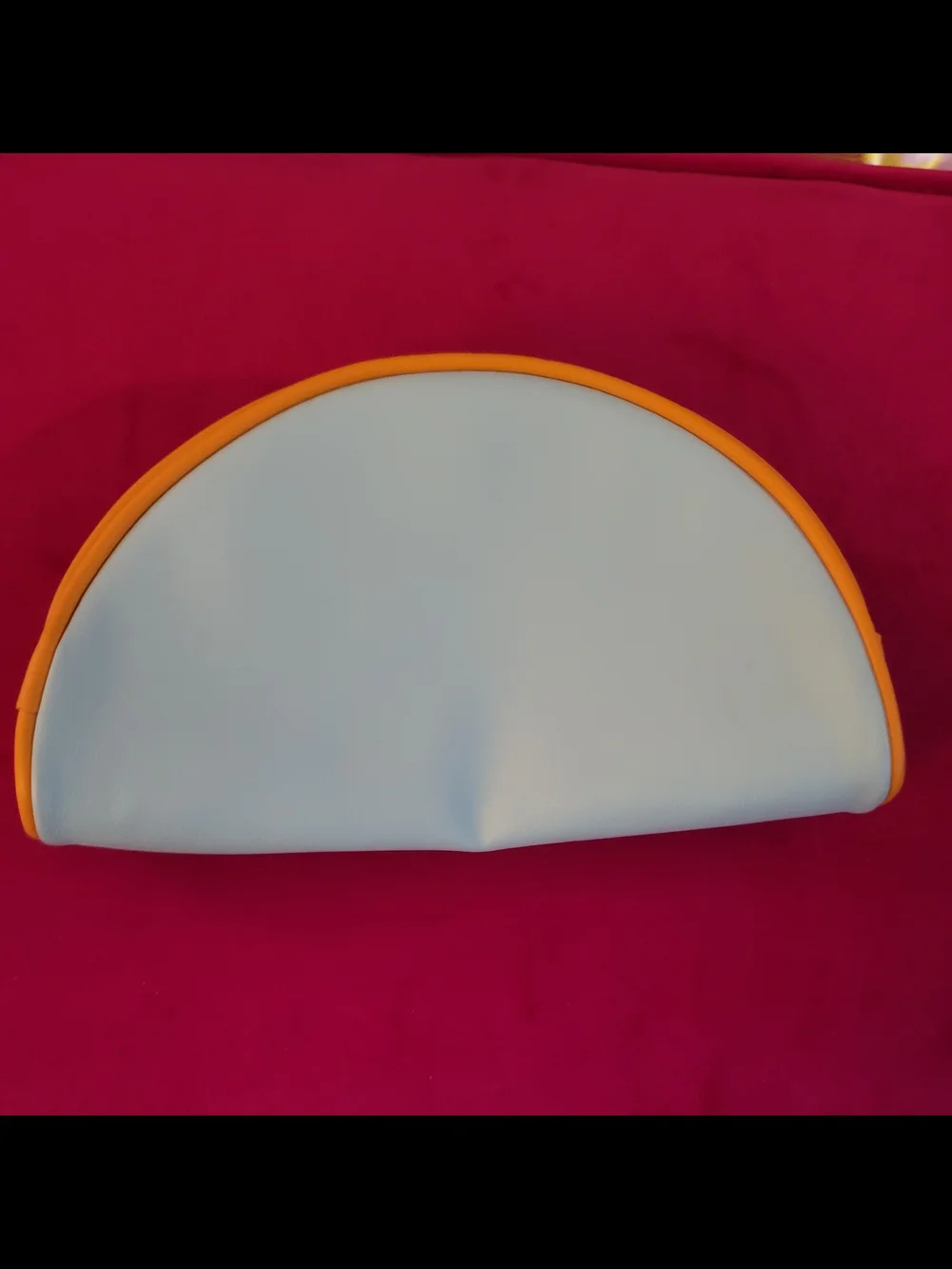 Philosophy White Cosmetic Pouch with Orange Trim